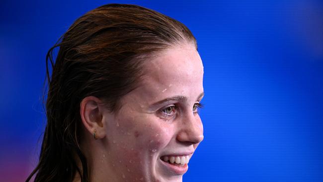 Elizabeth Dekkers has ended a 14-year drought, becoming the first Aussie to win a medal in the 200m butterfly at the World Championships since 2009. Picture: Getty Images.