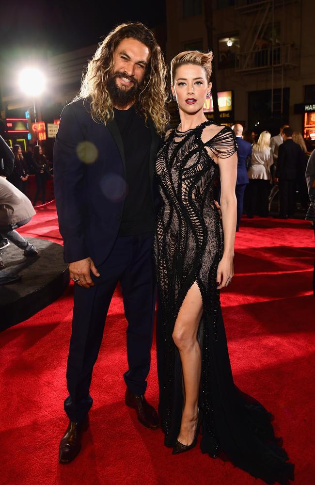 Momoa allegedly mocked Heard’s break-up with Johnny Depp by dressing like him on the set of Aquaman 2. Picture: Emma McIntyre/Getty Images