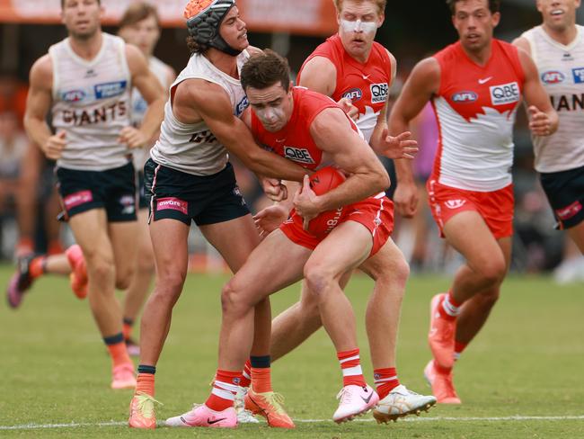 Ben Paton could have a key role to play in the Swans’ defence this season. Picture: Darrian Traynor/Getty Images