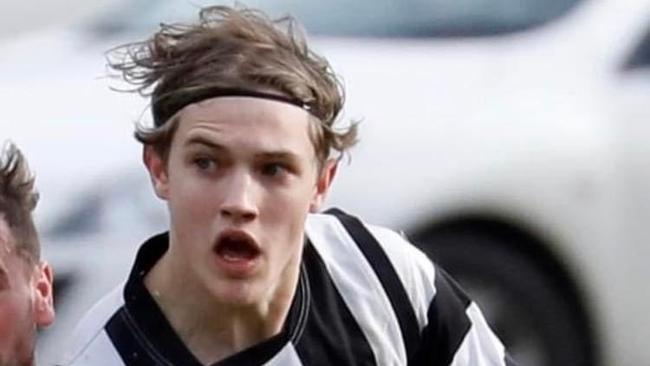 Poowong footballer and basketballer Noah Peacock, 19, died in a fatal collision at Jeetho while on his way to footy training. Picture: Facebook/Michelle Peacock