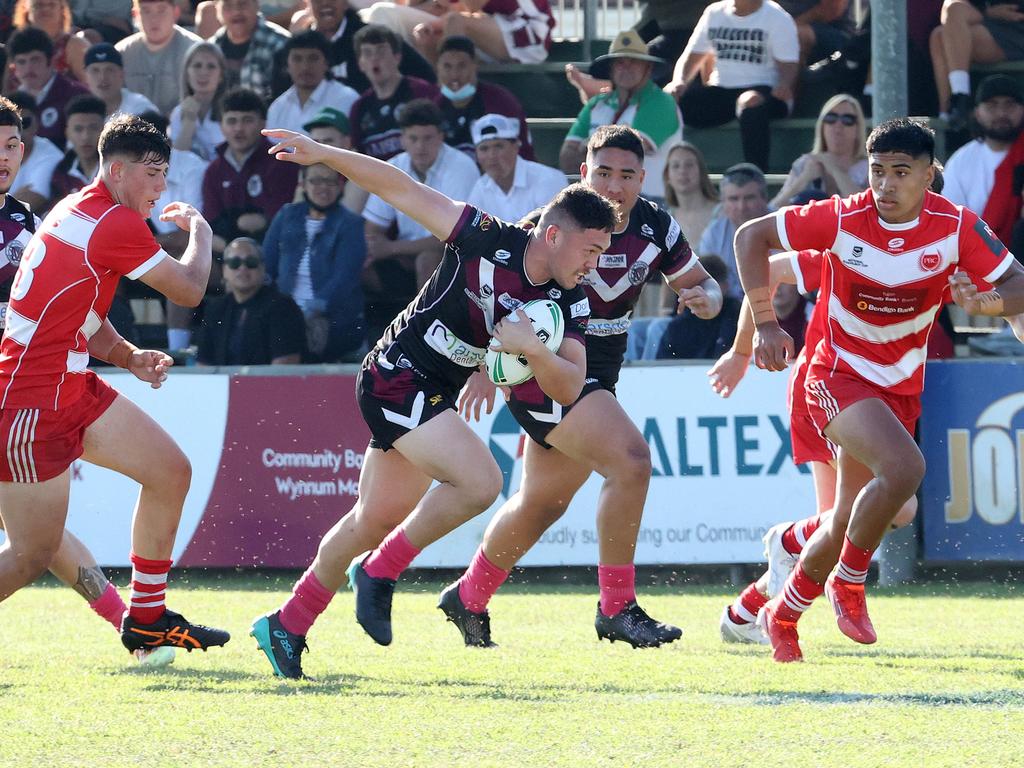 Marsden 7. Cassius Cowley, Palm beach Currumbin SHS v Marsden SHS, Wynnum Manly Leagues Club. Picture: Liam Kidston