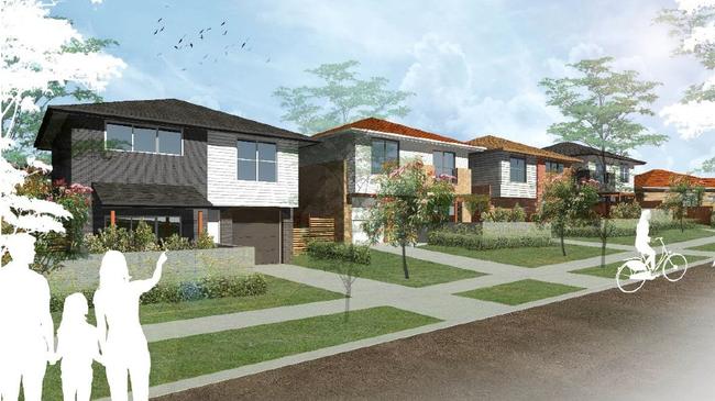 Nikko Road, Warnervale: Proposed development looking south west from New Road 2.