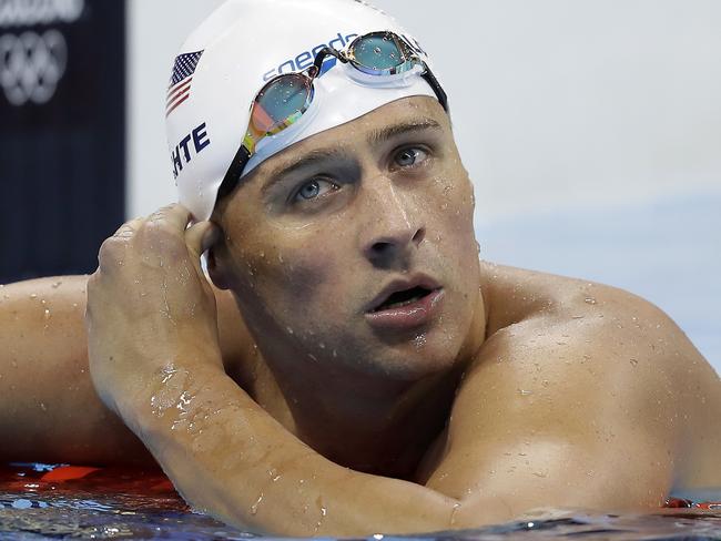 FILE - In this Tuesday, Aug. 9, 2016, file photo, United States' Ryan Lochte checks his time in a men's 4x200-meter freestyle heat during the swimming competitions at the 2016 Summer Olympics, in Rio de Janeiro, Brazil. Add two fresh entries to the increasingly popular genre of non-apology apologies. In a span of 15 hours, politician Donald Trump and Lochte both coughed up carefully crafted words of contrition, each without fully owning up to exactly what heâ€™d done wrong. (AP Photo/Michael Sohn, File)