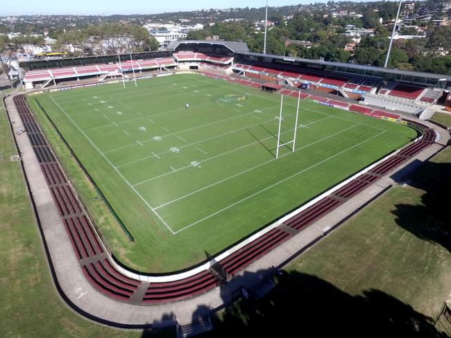 Brookvale Oval as seen from above.