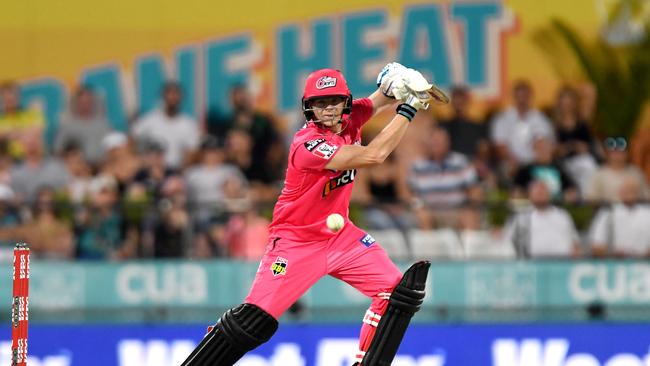 Steve Smith is his BBL match in six years for the Sydney Sixers. (Photo by Bradley Kanaris/Getty Images)