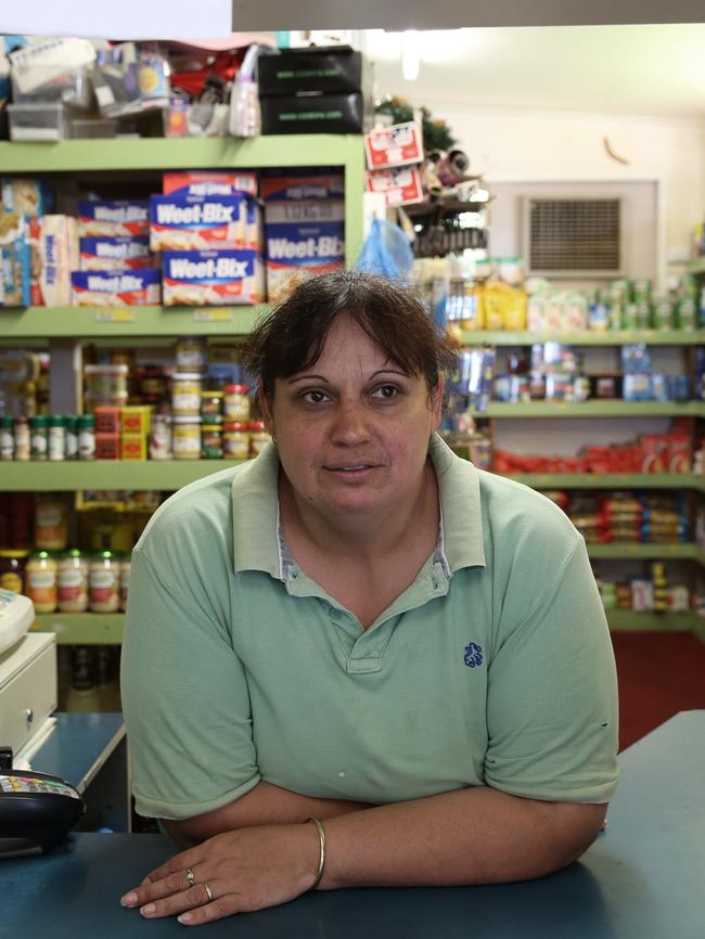 Yvonne Brain. at her Stockyard St convenience store. Picture: David Kelly