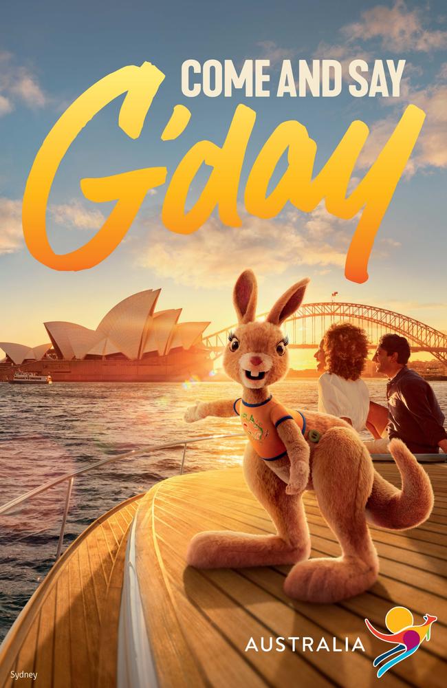 Australia will now be sold to the world by Ruby, a computer-generated kangaroo which tourism chiefs hope will jump-start the battered industry. Picture: Supplied