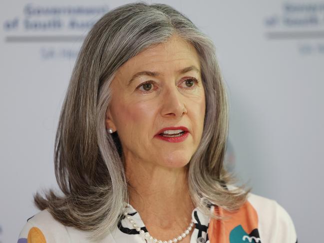 ADELAIDE, AUSTRALIA - NewsWire Photos November 13 2023: South Australian Chief Public Health Officer Professor Nicola Spurrier is seen during a COVID health press conference in Adelaide.  NCA NewsWire / David Mariuz