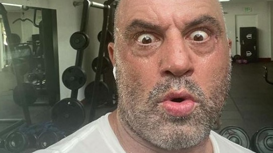 Joe Rogan’s podcast co-hosts were left stunned by his bizarre claim. Picture: Supplied