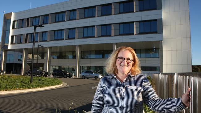 Campbelltown Hospital general manager Alison Derrett outside the facility which will soon begin its $632 million stage two upgrade. Picture: Robert Pozo