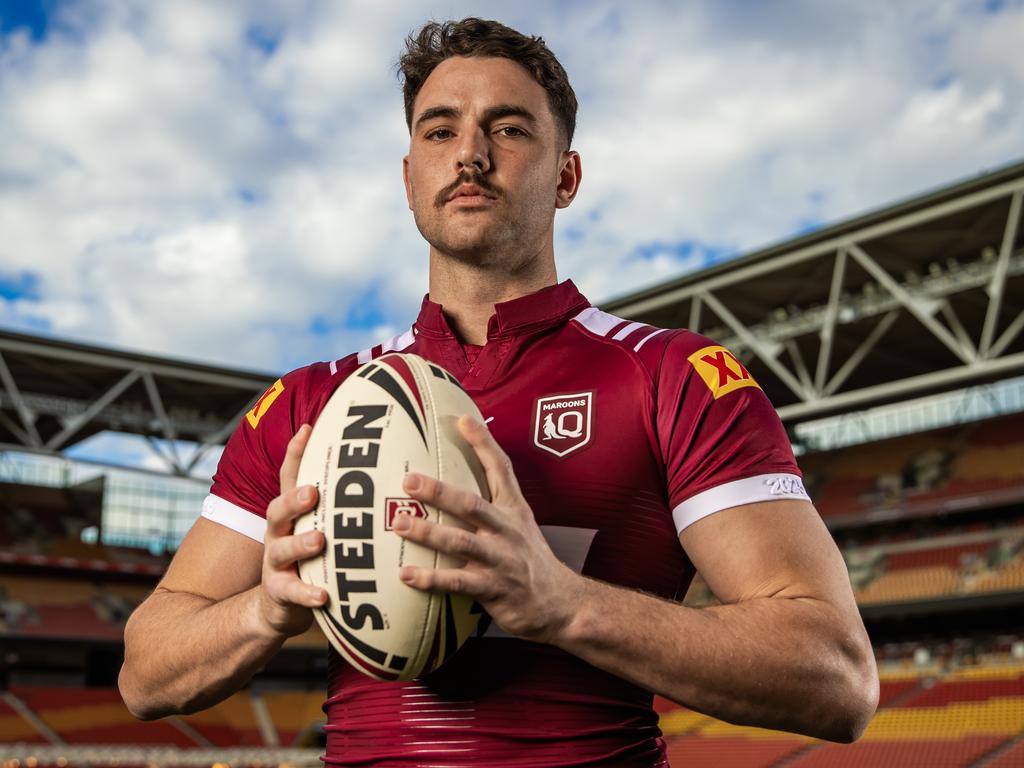 Loiero will play an important role off the bench for the Maroons. Picture: Nigel Hallett