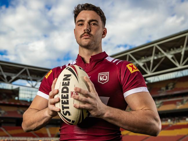Loiero will play an important role off the bench for the Maroons. Picture: Nigel Hallett
