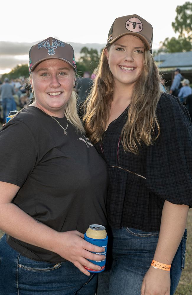 Nakita Zunker and Alarnah Sorensen at Gargett Rodeo Saturday 3 June 2023 Picture: Michaela Harlow
