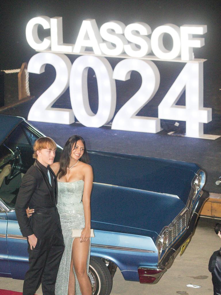 Arrivals at the Southport State High school formal held at Sea World. Picture: Glenn Campbell