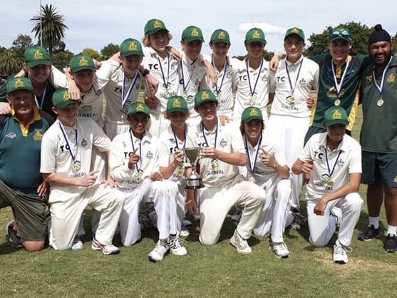 Bayswater celebrates its VSDCA Craig Shield title. Picture: Supplied