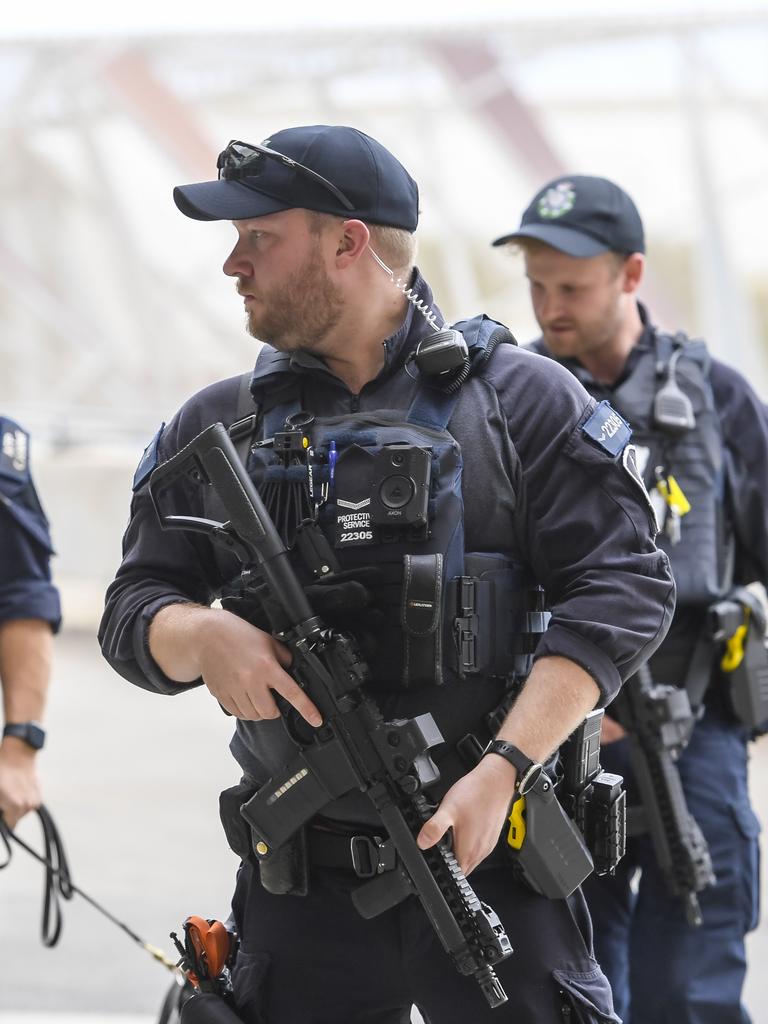 High visibility patrols will be conducted by officers at nine of Australia’s biggest airports to stamp out illegal and anti-social behaviour.Picture: NCA NewsWire / Roy VanDerVegt