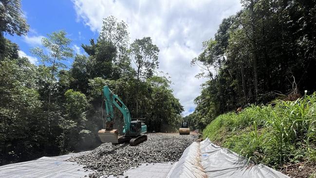 Work is underway to reopen a 15km section between Crawfords Lookout and Junction Rd. Picture: TMR