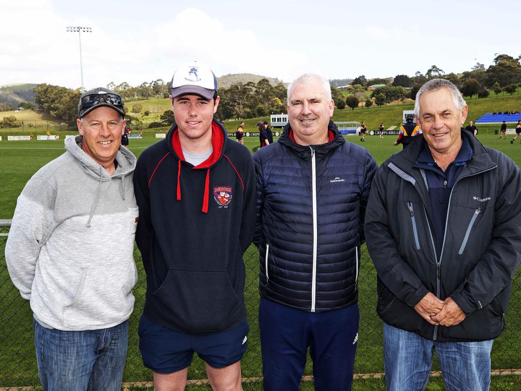 From left, Geoff Foley, of Launceston, Will Splann, of Hobart, Matt Jones, of Launceston, and Laurence Banks, of Hobart. Picture: Chris Kidd