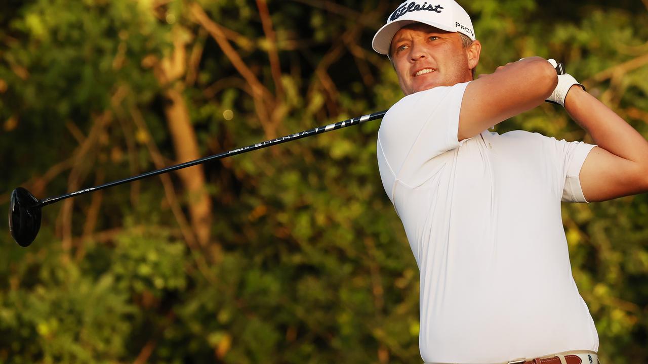 Aussie Matt Jones of Australia tied a course record with a 61 at the Honda Classic in Florida. Picture: Cliff Hawkins/Getty Images