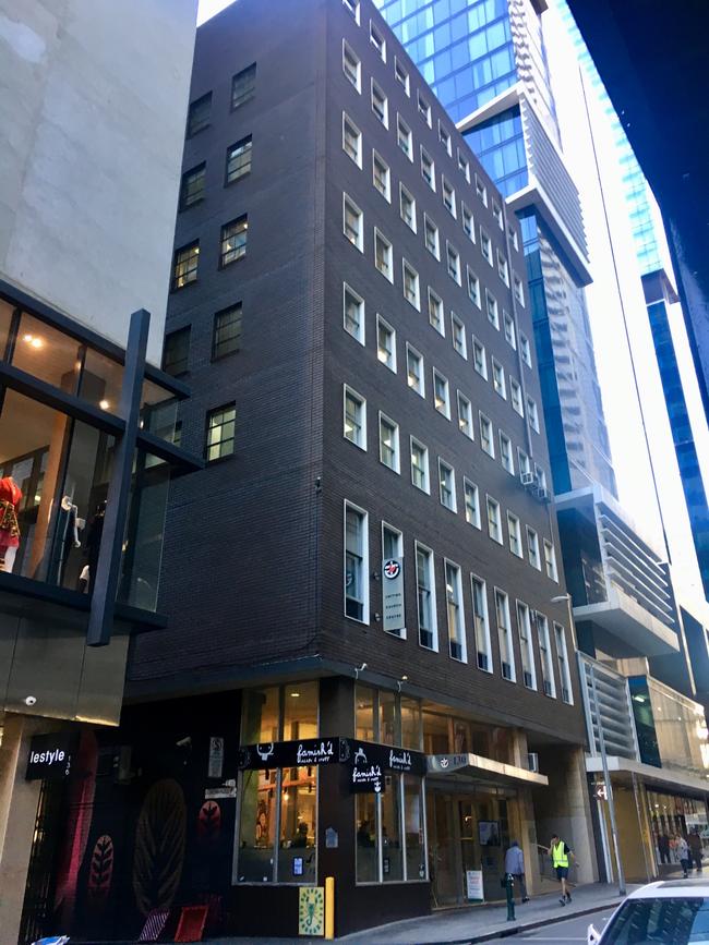 The building at 130-134 Lt Collins St, is on the corner of Coromandel Place, Melbourne.