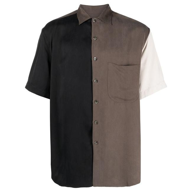 Song For The Mute colour-block short-sleeve shirtShop now for $845