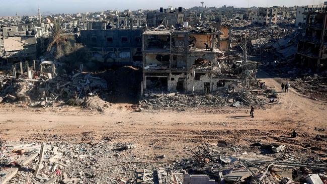 Rafah in the southern Gaza Strip on Tuesday, as residents return following a ceasefire deal in the war between Israel and Hamas in the Palestinian territory. Picture: AFP