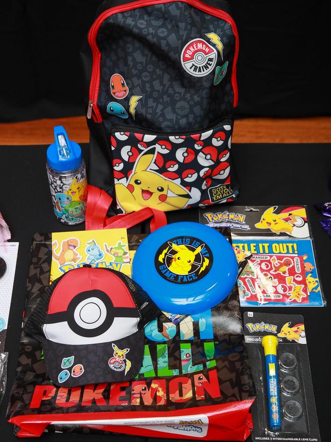 The Pokemon showbag rated highly among regional kids. Picture: Justin Lloyd.