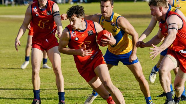 James Schwarz was a standout for Flinders Park. Picture: Brenton Edwards