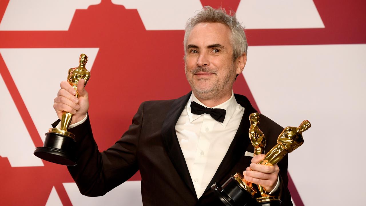 Alfonso Cuaron, winner of Best Foreign Language Film, Best Director and Best Cinematography for Roma. Picture: Getty Images