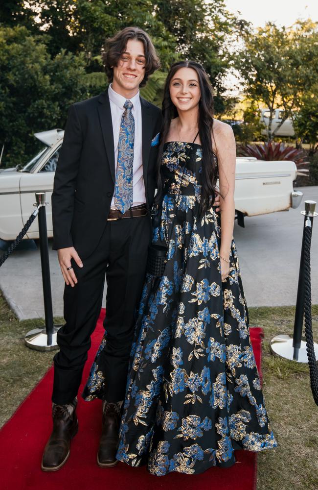 Hudson and Jasmine at the Glasshouse Christian College formal. Picture: Jordan Bull of JBull Photography