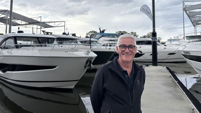 Riviera communications director, Stephen Milne. Sanctuary Cove Boat Show 2025. Picture: Jacklyn O'Brien.
