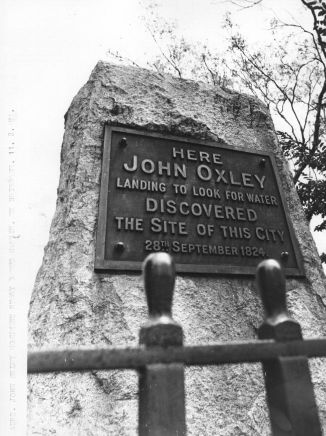 A memorial to John Oxley, at Brisbane