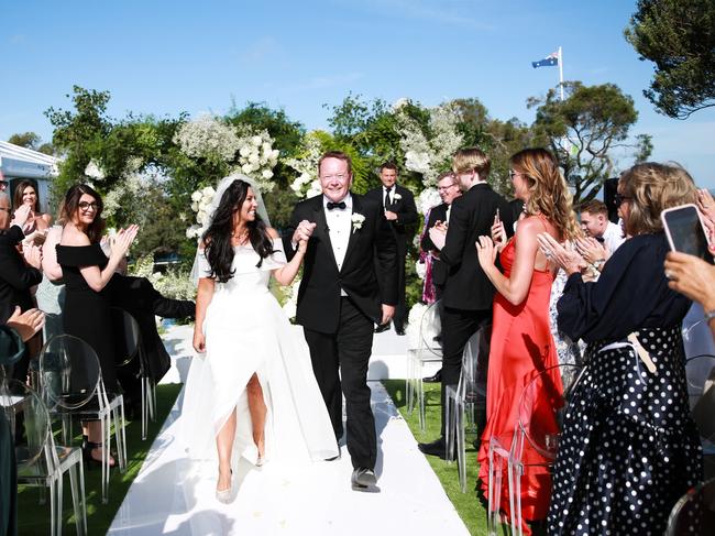 Ben Gray and Luba Grigorovitch were married on Saturday, January 21, 2023 at Sorrento. Picture: APL Photography