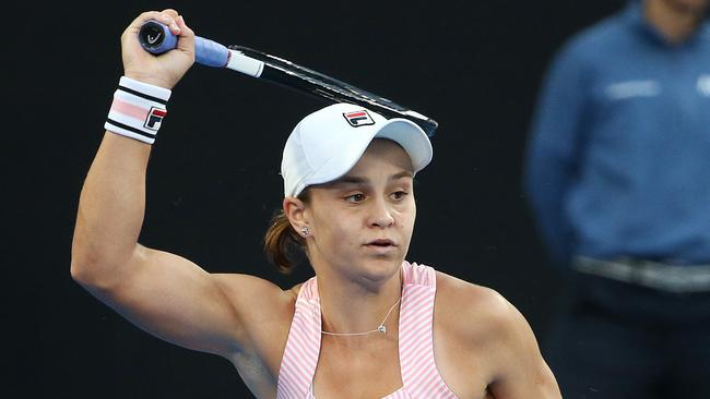 Ash Barty in action. Picture: Michael Klein