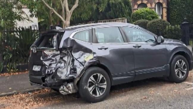 Mongols bikie Sam Chamoun allegedly armed with three firearms has been charged after he and a female accomplice bungled a boat burglary in Balaclava. Picture: 9News