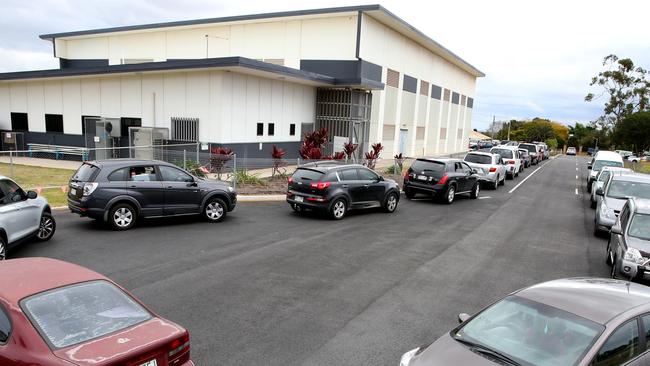 The student drop-off and pick-up area at Rochedale State School. Picture: Richard Walker