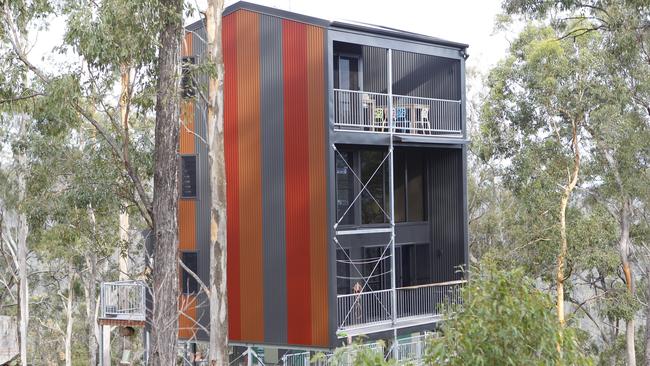 Each individually designed treehouse makes the most of its leafy outlook Gold Coast Tree Houses in Austinville.