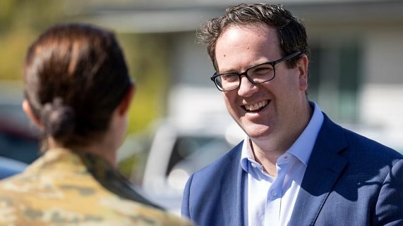 Defence Personnel Minister Matt Keogh at Lavarack Barracks, Townsville. Picture: Defence Media