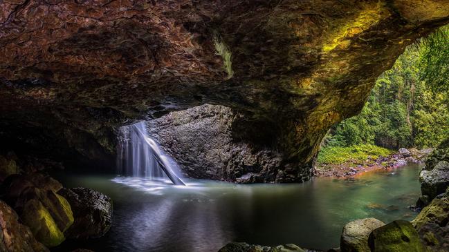 The Natural Bridge in Springbrook National Park will close from April 3. Picture: Matt Marny