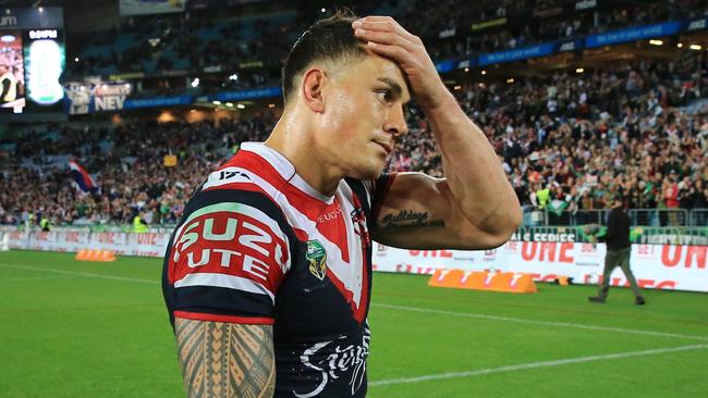 Sonny Bill Williams last played for the Roosters in their 2014 preliminary final defeat to South Sydney. Picture: Mark Evans