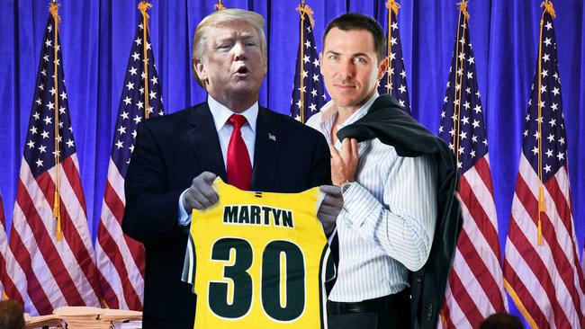 For three days Damien Martyn had the chance to send a direct message to Donald Trump.