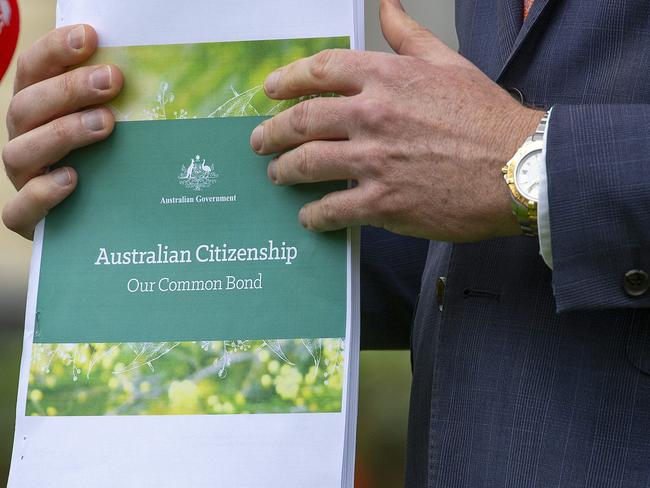 Changes to the Australian citizenship test were introduced in 2020. Picture: NCA NewsWire / Sarah Matray