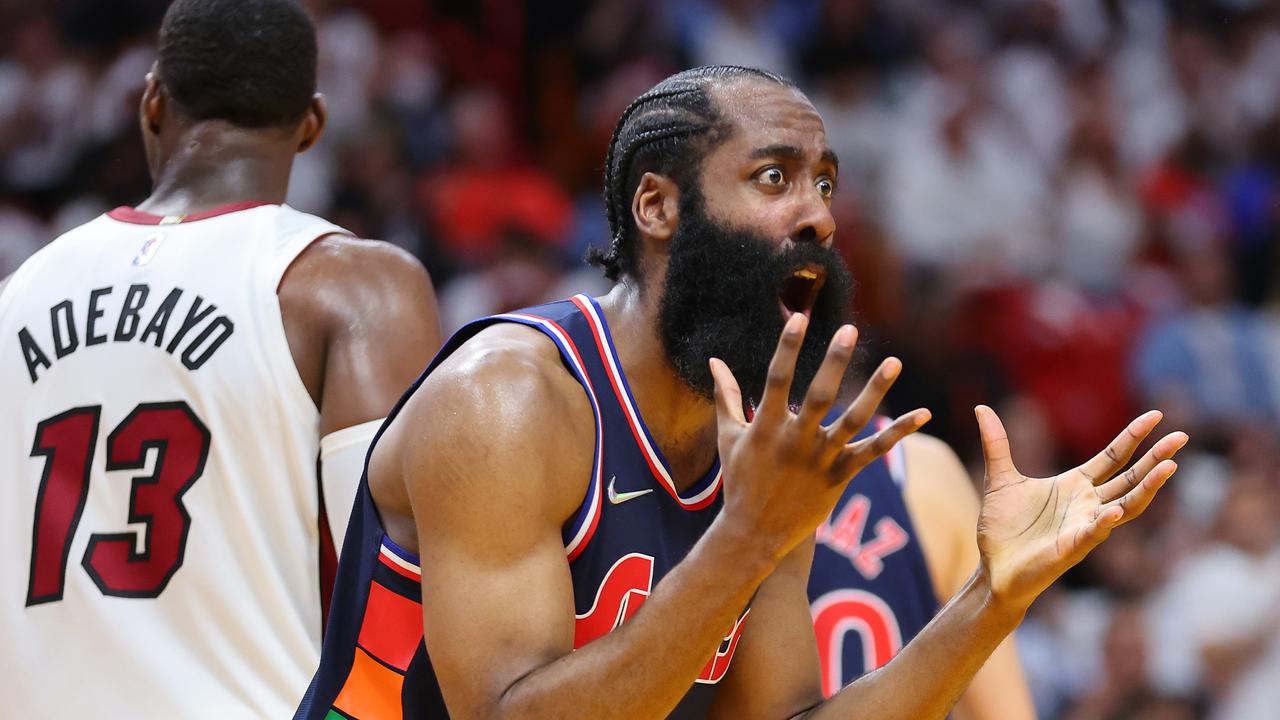 James Harden of the Philadelphia 76ers. Photo by Michael Reaves/Getty Images