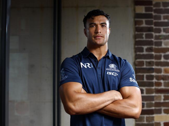 DAILY TELEGRAPH JANUARY 16, 2025. Joseph-Aukuso Suaalii at NSW Waratahs training in Daceyville ahead of the Super Rugby season. Picture: Jonathan Ng