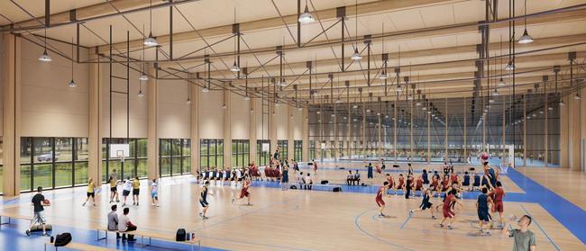 Render for 2026 Commonwealth Games Waurn Ponds arena.