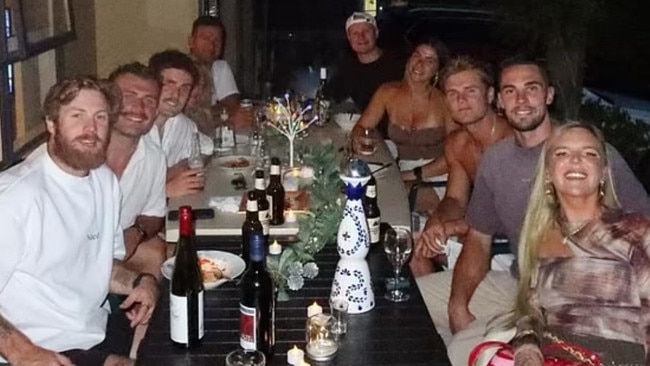 The couple was surrounded by friends. Picture: Instagram