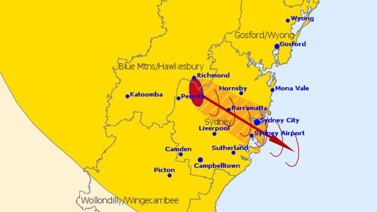 Sydney weather Severe thunderstorms warning for Sydney Herald Sun