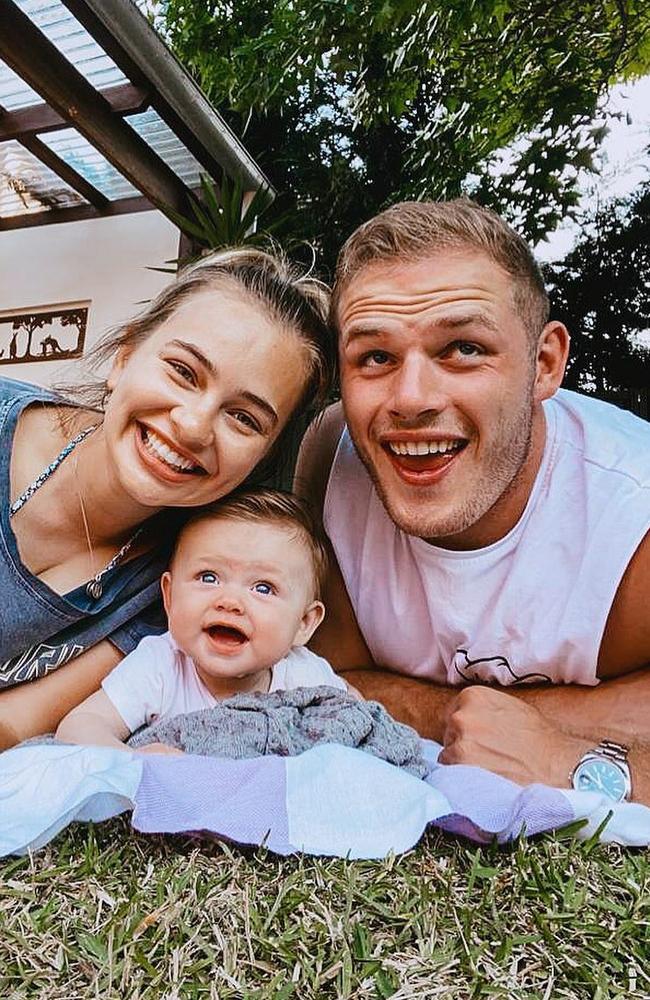 Tahlia Giumelli has announced her engagement to NRL star Tom Burgess. Photo: Instagram