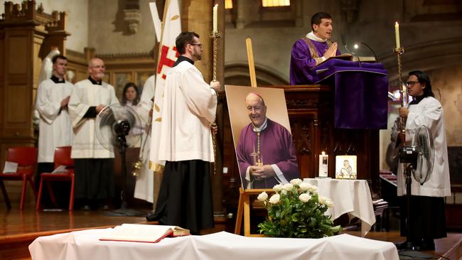 Funeral for Archbishop Phillip Wilson at at St Francis Xavier church. Picture: NCA NewsWire / Kelly Barnes