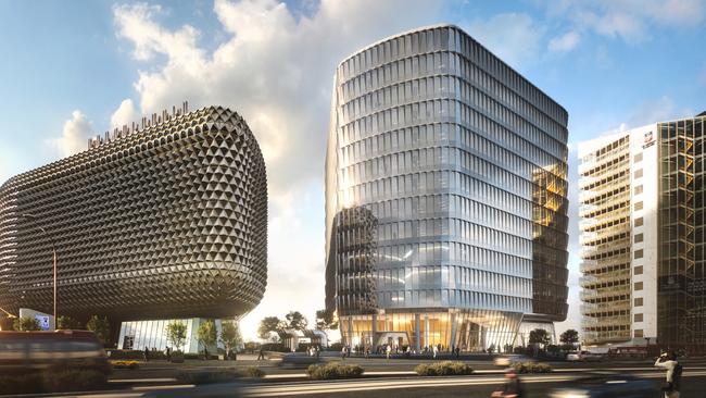 The Australia Bragg Centre, currently under construction, will add to the city’s burgeoning biomedical precinct on North Tce.